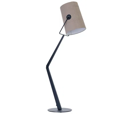 Pre-owned Diesel Fork Floor Lamp In Anthracite With Gray Diffuser By  Living