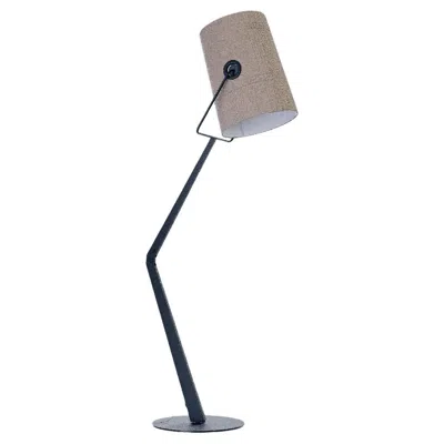 Pre-owned Diesel Fork Floor Lamp In Anthracite-gray By  Living With Lodes In Transparent