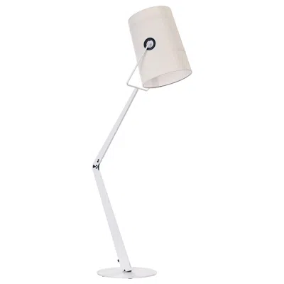 Pre-owned Diesel Fork Floor Lamp In Ivory With Ivory Diffuser By  Living In White