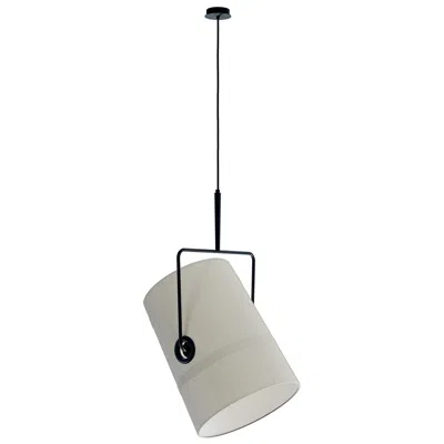 Pre-owned Diesel Fork Large Suspension In Anthracite With Ivory Diffuser By  Living In White