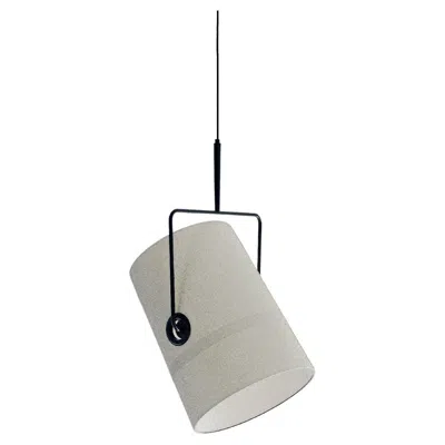 Pre-owned Diesel Fork Large Suspension Lamp In Anthracite-ivory By  Living With Lodes In Transparent