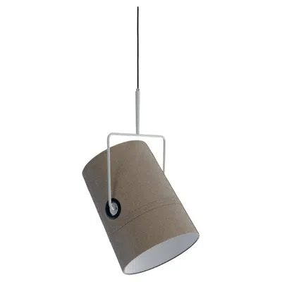 Pre-owned Diesel Fork Large Suspension Lamp In Ivory-gray By  Living With Lodes In Transparent