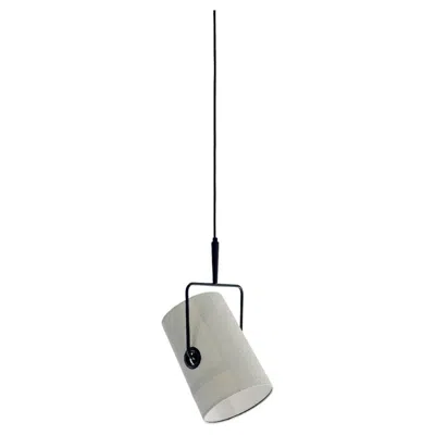 Pre-owned Diesel Fork Small Suspension Lamp In Anthracite-ivory By  Living With Lodes In Transparent