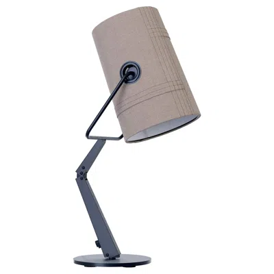Pre-owned Diesel Fork Table Lamp In Anthracite With Gray Diffuser By  Living