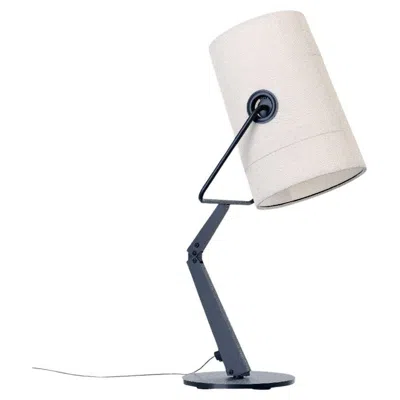 Pre-owned Diesel Fork Table Lamp In Anthracite-ivory By  Living With Lodes In Transparent