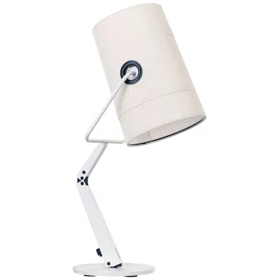 Pre-owned Diesel Fork Table Lamp In Ivory With Ivory Diffuser By  Living In White
