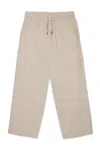 Diesel Drawstring Embroidered Trousers In Neutral