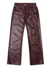 Diesel Fr-p-laom Trousers In Burgundy
