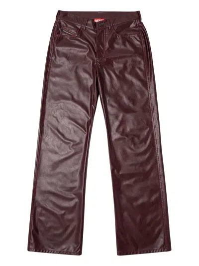 Diesel Fr-p-laom Trousers In Burgundy