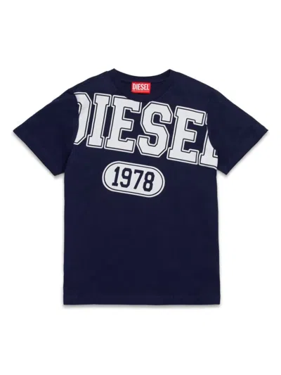 Diesel Kids' Franci T-shirt In Blue