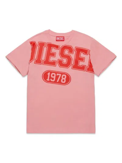 Diesel Kids' Franci T-shirt In Pink