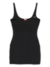 Diesel Dress Frankie-utlt In Black