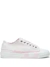 Diesel Frayed-detailing Trainers In Pink