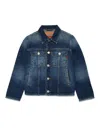 磨损边牛仔夹克