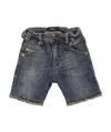 Diesel Frayed Jeans Shorts In Black