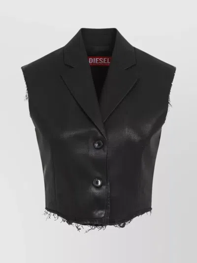 DIESEL FRINGED VEST CROPPED DESIGN