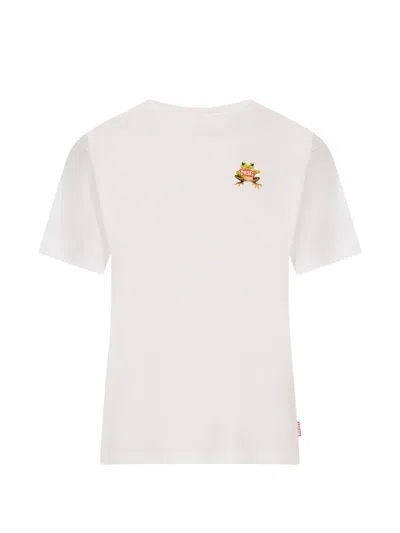 Diesel Frog-print T-shirt In White