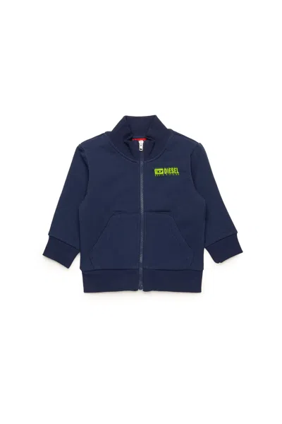 Diesel Babies' Logo-print Sweatshirt In Blue