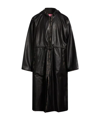 Diesel Full-length Jacket In Black