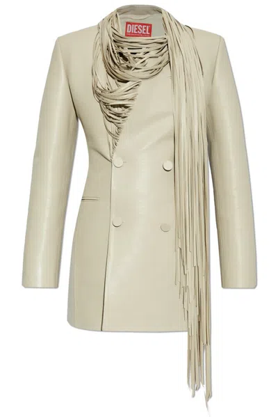 Diesel G-shank Blazer In Beige