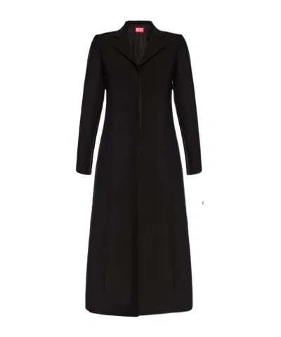 Diesel G-fine Single-breasted Coat In Black