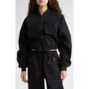 Diesel ® G-khlo Crop Bomber Jacket In Deep/black