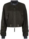 Diesel Zip-front Bomber Jacket In Brown
