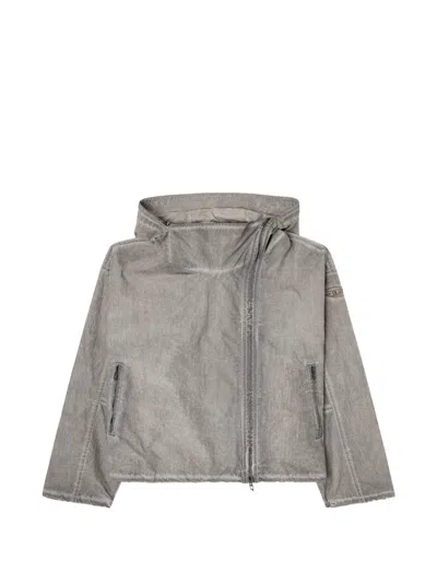 Diesel G-orilla Windbreaker Jacket In Gray