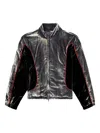 Diesel G-riffin Zip-up Puffer Jacket In Black