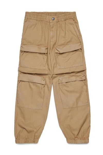 Diesel Gabardine Cargo Pants In Green