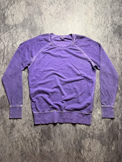 Pre-owned Diesel Garment Dyed Washed Archival Japan Style Sweatshirt In Washed Purple