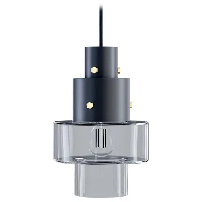 Pre-owned Diesel Gask Suspension Lamp In Black With Transparent Diffuser By  Living