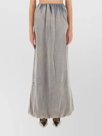 Diesel Gathered Detail Maxi Skirt With Elastic Waistband