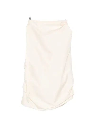 Diesel Gathered Full Skirt In Neutral