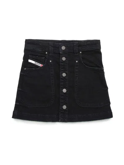 Diesel Kids' Gealbus Skirt In Black