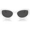 Diesel ® Geck-d 54mm Oval Sunglasses In White