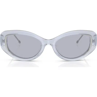 Diesel ® Geck-d 54mm Oval Sunglasses In Metallic