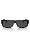 Diesel ® Geck-d 57mm Rectangular Sunglasses