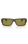 Diesel ® Geck-d 57mm Rectangular Sunglasses