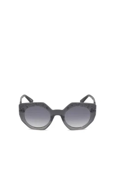 Diesel Geometric Shape Eyewear In Grey