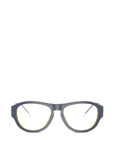 Diesel Geometric-frame Glasses In Blue