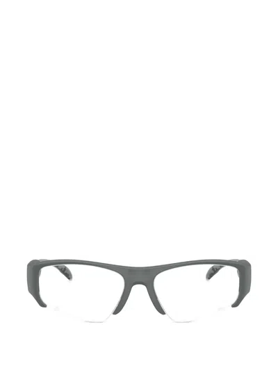 Diesel Geometric-frame Glasses In Gray