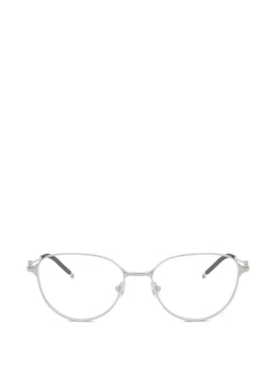 Diesel Geometric-frame Glasses In Silver