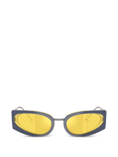 Diesel Geometric-frame Sunglasses In Blue