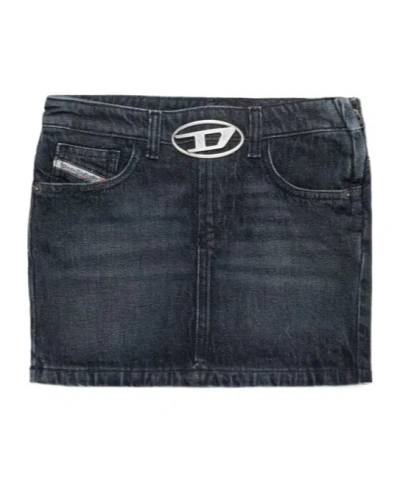 Diesel Geron-s2-j Miniskirt In Black