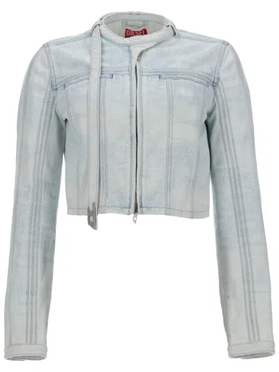Diesel Mini Casual Jacket For Women In Blue