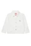 Diesel Jstack Patch-pocket Denim Jacket In White