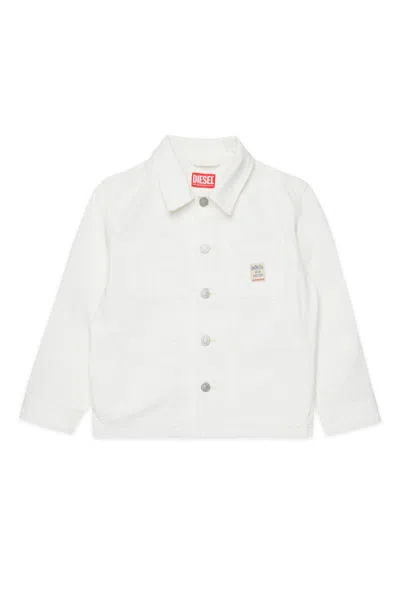 DIESEL DENIM JACKET WITH LOGO