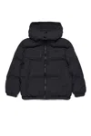 Diesel Giacca Imbottita Corta Con Cappuccio In Black