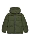 Diesel Giacca Imbottita Corta Con Cappuccio In Green